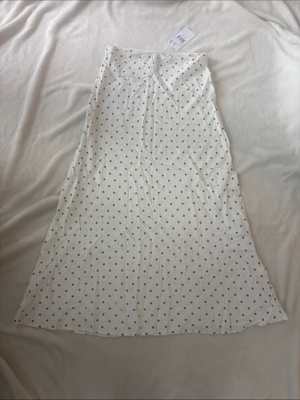Mango Polka Dot A-Line Midi Skirt - Size S-M